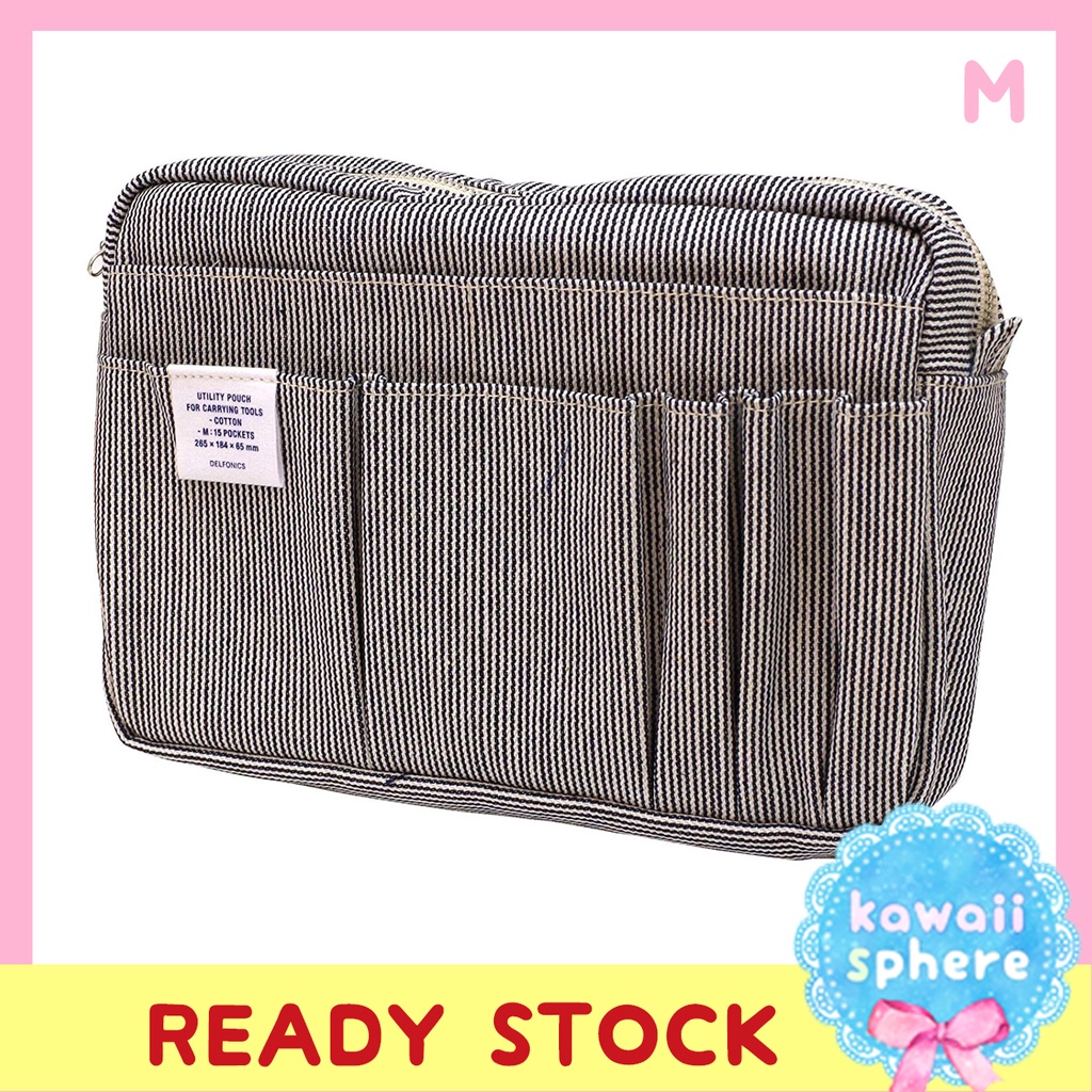 

Delfonics Utility Pouch | Size M | Denim (Hickory) | Ready Stock