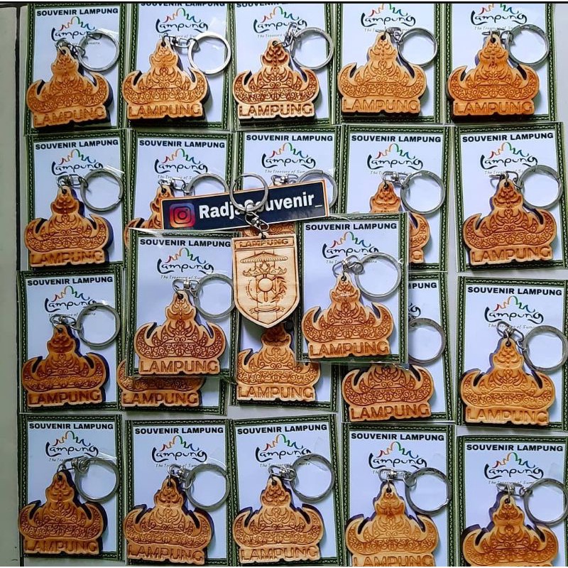 Gantungan kunci Ukir Siger Lampung | Oleh Oleh Kota Lampung | Lampunggeh
