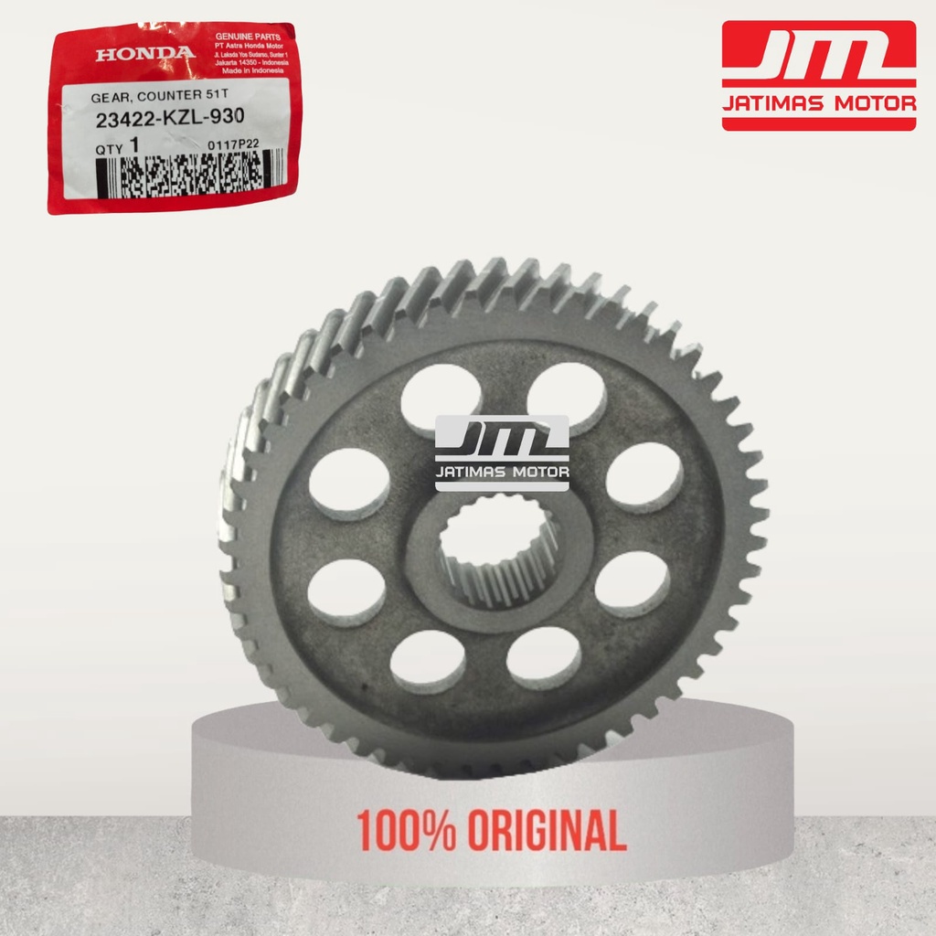23422-KZL-930 Gigi Gearbox Rasio Gardan, Gear Counter | Honda Beat Fi, Pop, Scoopy fi, Vario 110 fi 