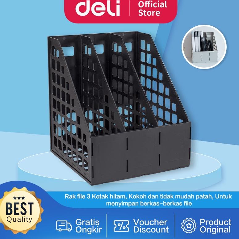 

[PRODUK YL07K] Deli Rak Box File Bahan Plastik 3 Kotak / 4 Kotak 78990 78991 ZQR