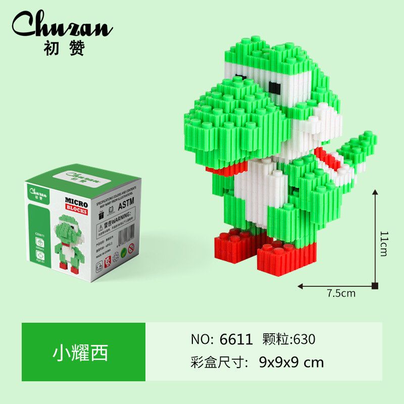 Nano Block Super mario Series kartun mario bross building block mainan balok edukasi anak