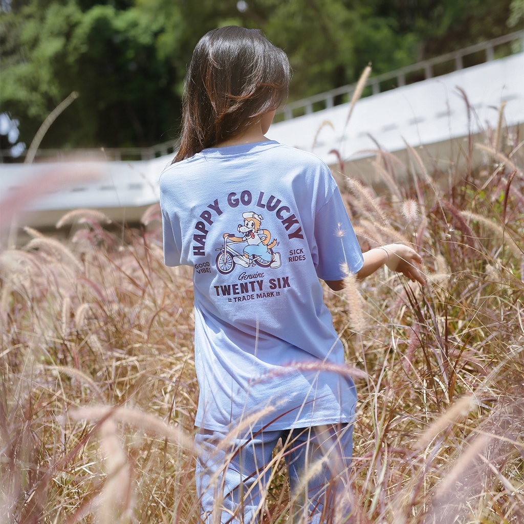 Kaos Distro Happy Go Lucky New States Apparel Premium Pria dan Wanita