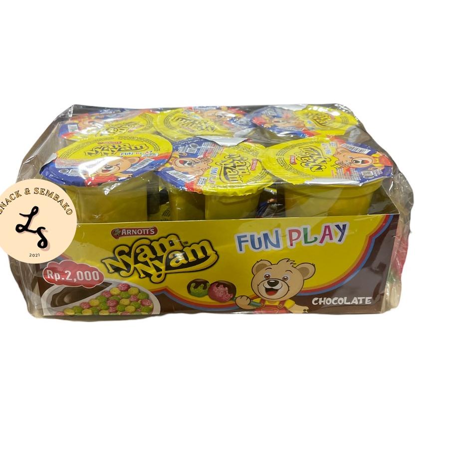 

[KODE PRODUK 88AIQ9049] Nyam-nyam Fun Play Bubble Puff Chocolate 12pcsx11gr