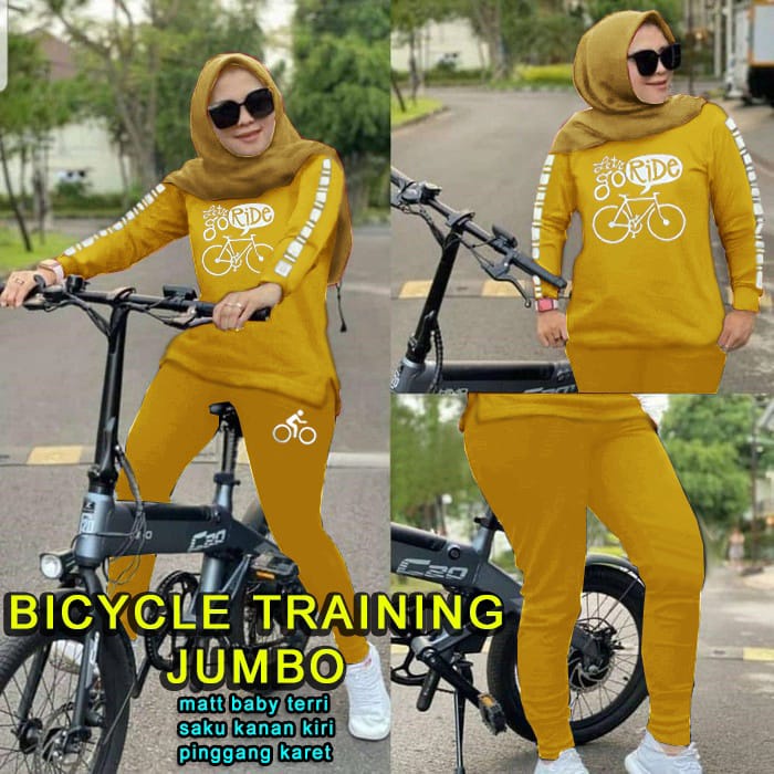 PIK - Setelan Training Bike - L, XL, XXL, 3XL/BAJU OLAHRAGA WANITA /SETELAN SENAM WANITA /TERMURAH