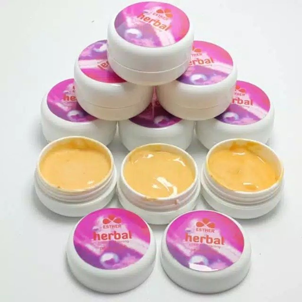 6 PCS - CREAM ESTHER HERBAL - PEMUTIH WAJAH ORIGINAL // PAKET HEMAT