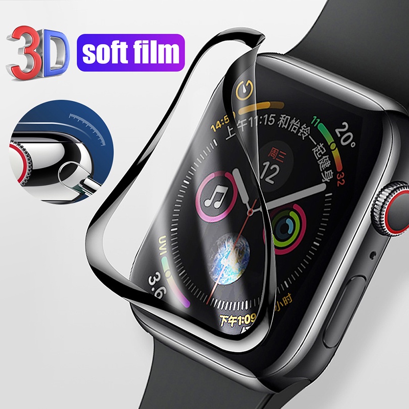 Screen Protector Film compatible With Watch Series 8 7 6 SE Fingerprint proof HD Clear Protective Film Case Friendly