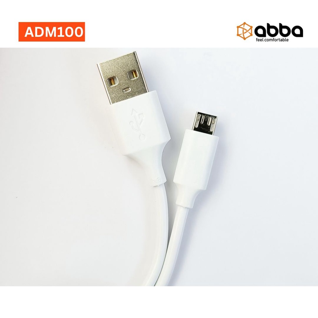 KABEL DATA ABBA ADM100 MIKRO USB MAX 3.0A QUICK CHARGER