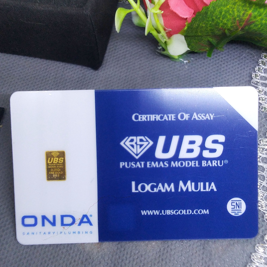 Emas Batangan UBS 0,25 gram LM 24k