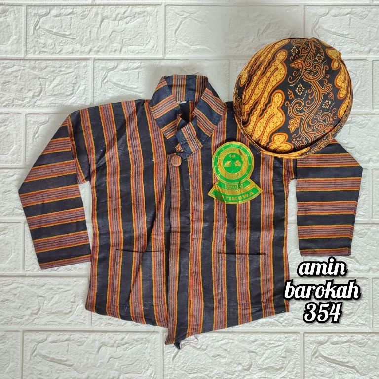 kebaya wanita COD... Baju Surjan Anak + Blangkon Solo