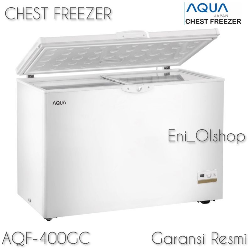 AQUA AQF 400 GC CHEST FREEZER BOX 394 Liter, Lemari Pembeku Frozen Food