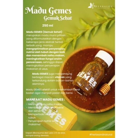 

Madu Gemes Herbalov