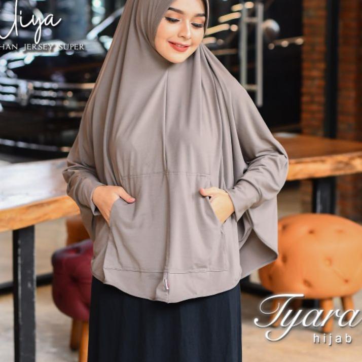 BARANG TERUPDATE Jilbab Khimar Instan Hijab Lengan Aliya Ori Tyara ✦ 873