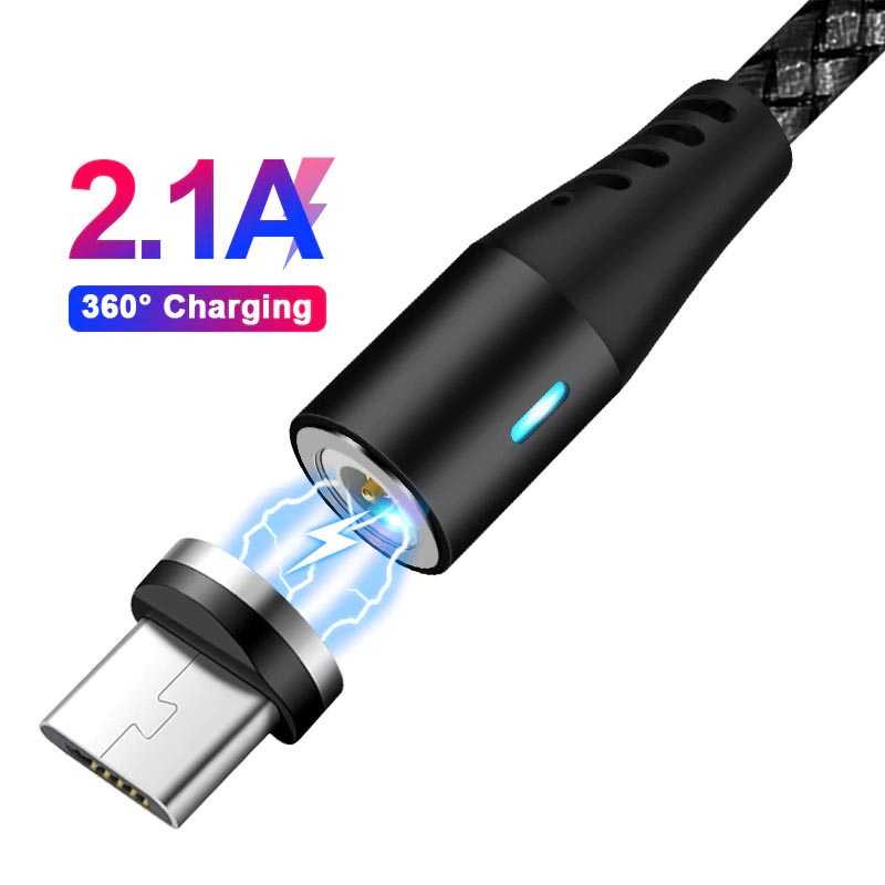 AUFU Kabel Charger Magnetic USB Type C 2.1A 1 Meter - A420 ( Mughnii )