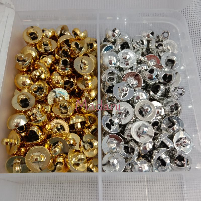 Kancing Jamur Gold, Silver / Kancing Hias