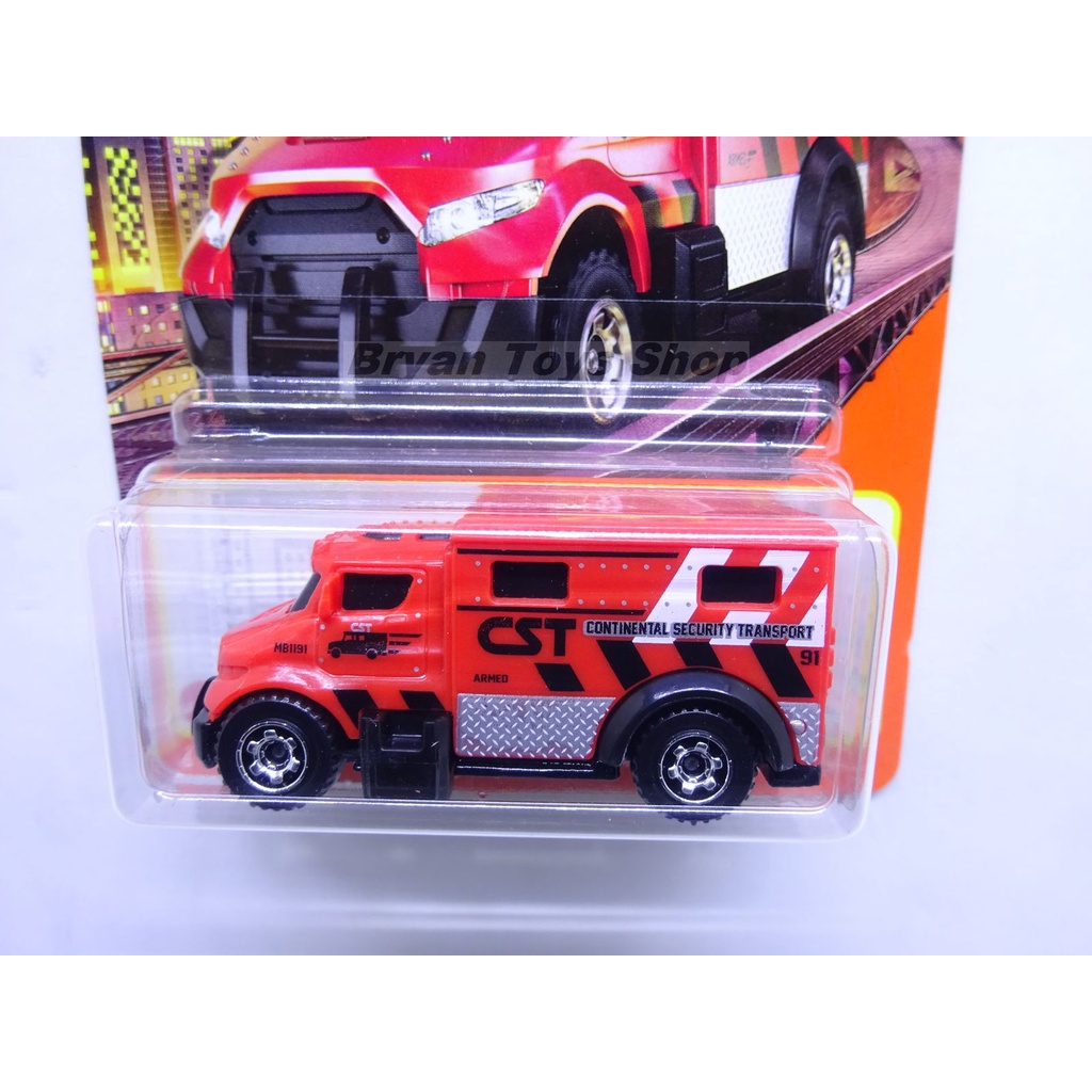 Matchbox MBX Armored Truck Merah