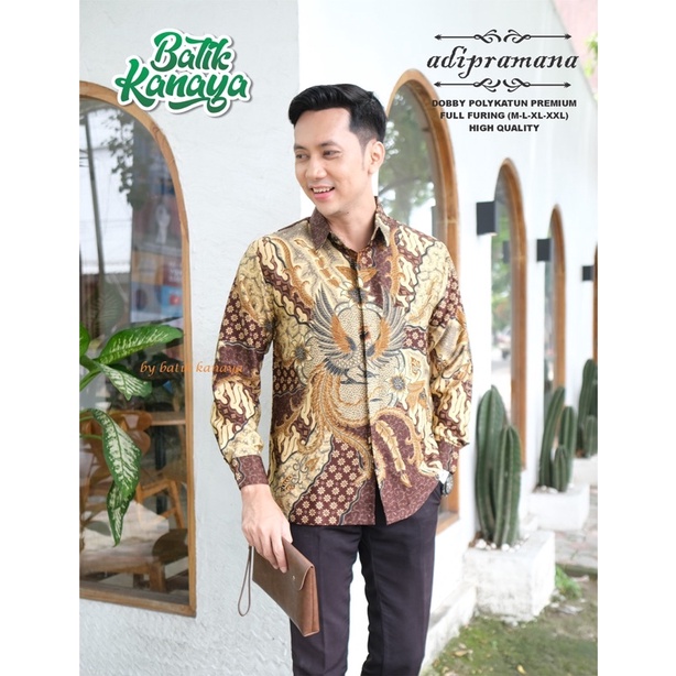 ADIPRAMANA Batik Pria Bahan Doby Berlapis Furing