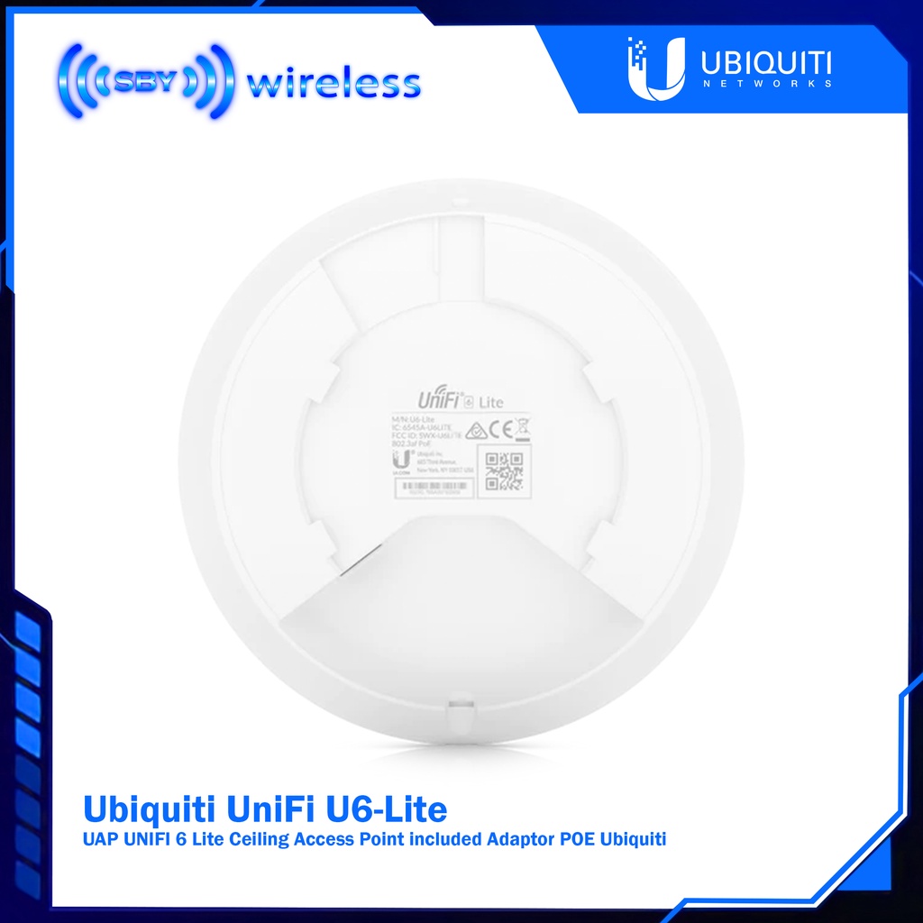 Ubiquiti UniFi U6-Lite WIFI 6 / UAP UNIFI 6 Lite Ceiling Access Point included Adaptor POE Ubiquiti