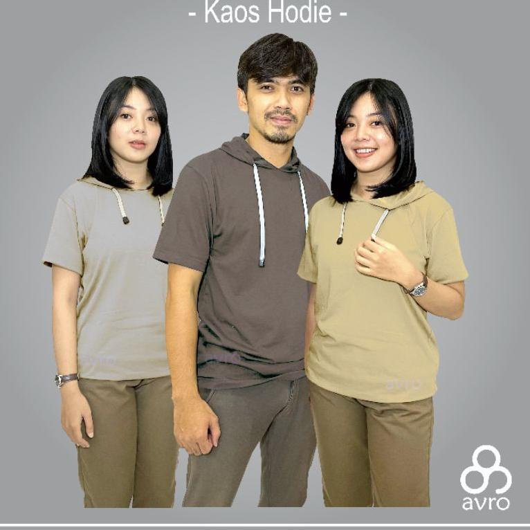 ぇ KAOS KUPLUK HOODIE POLOS KATUN ㊔