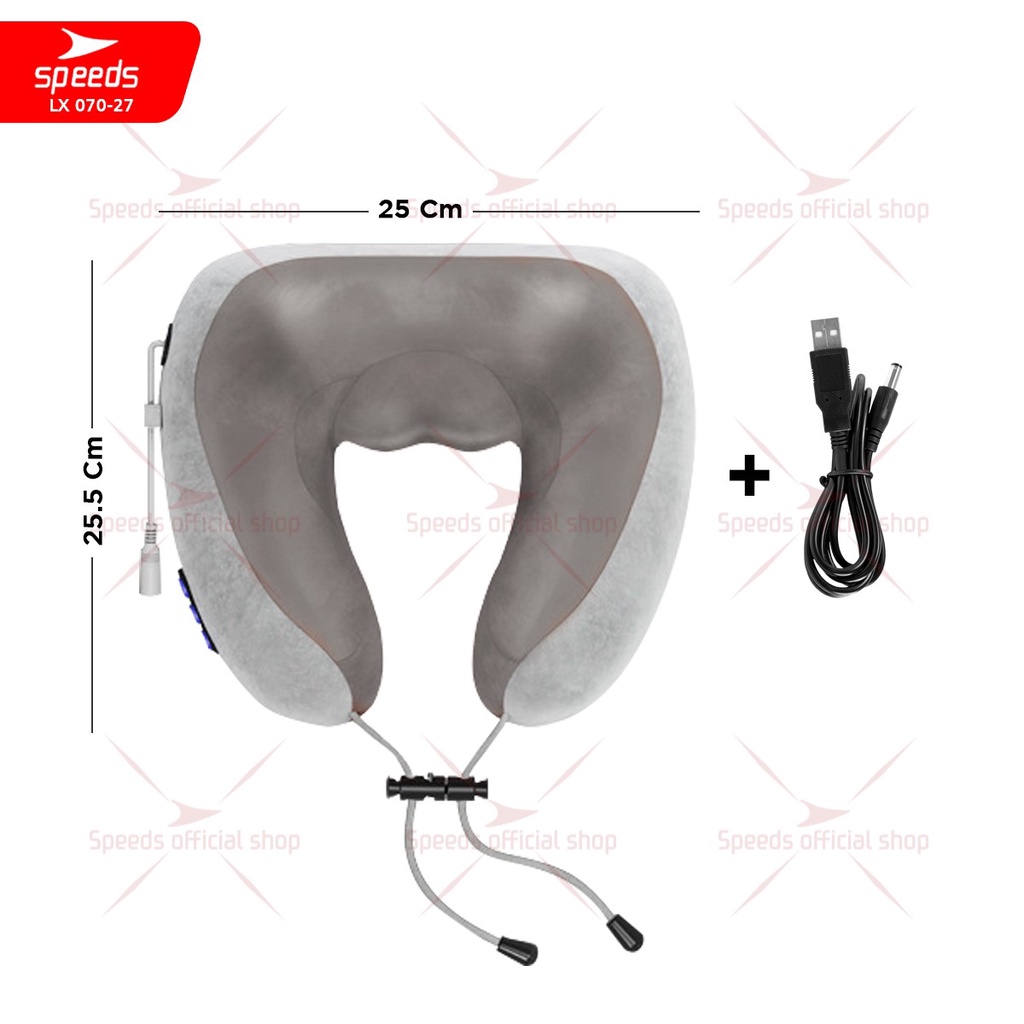 SPEEDS Alat Pijat Kaki Elektrik Foot Massager Terapi Kaki dan Badan Alat Kesehatan Portable 070-20--27 LEHER ABU