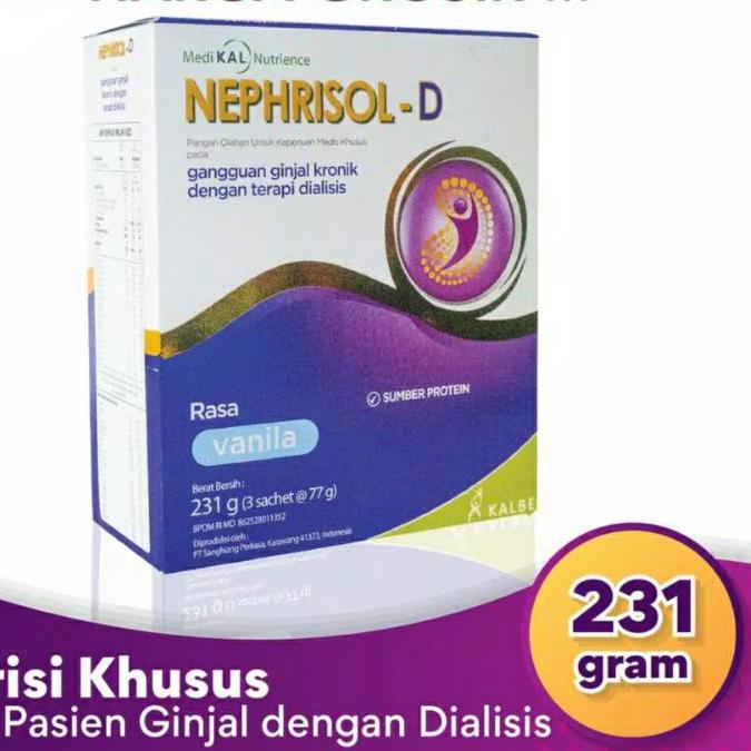 

READY ✅NEPHRISOL-D 231GR NEPHRISOL DIALISIS Vanilla Cappucino|KD7