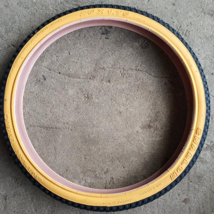 Ban Luar Sepeda 20 X 1.75 / 20X1.75 / 20 X 175 Swallow Hitam Kuning