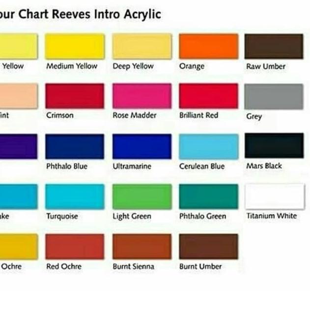 

Big Promo Reeves Intro Acrylic Color 100ml / Cat Akrilik Reeves Satuan ⇀