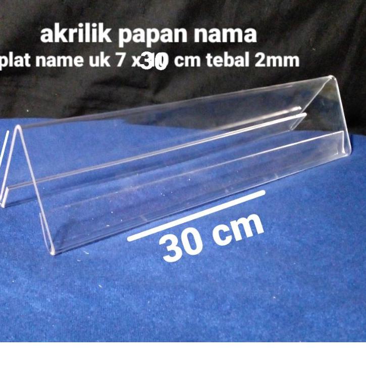 

[KODE PRODUK 9HIZW7937] akrilik papan nama/platename uk 7 x 30 cm tebal 2mm