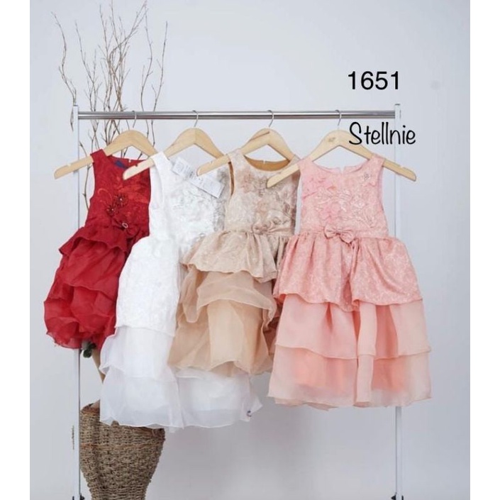 Gaun Pesta Anak Putih Baju Pesta Anak Perempuan Dress Pesta