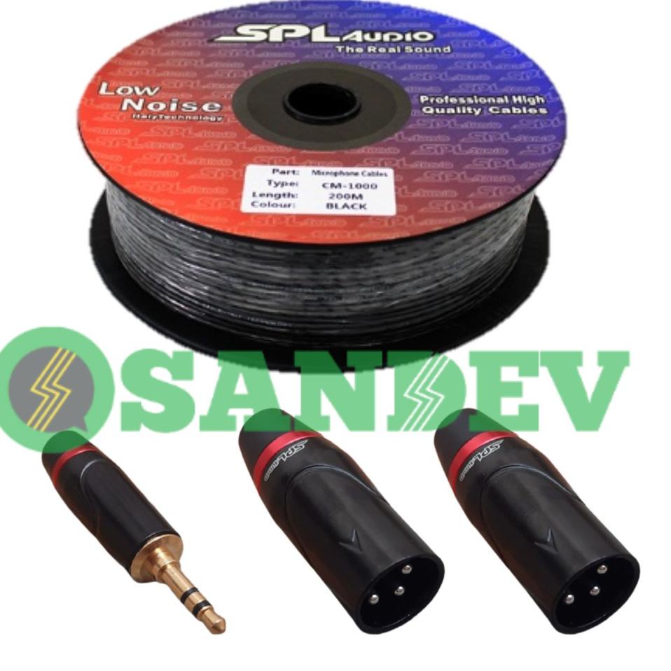 Langsung Order Kabel Jack 3.5 mm to XLR Panjang 1,5 Meter Siap Pakai - Jack HP ke Mixer Premium Qual