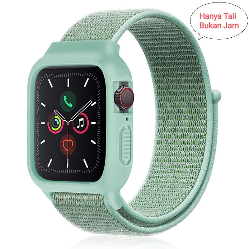 [DGS] Strap Canvas Smartwatch T55 T500 2 in 1 Colorful Nylon Strap Fpr Apple Watch 7 41mm 45mm iWatcg Soft Ban