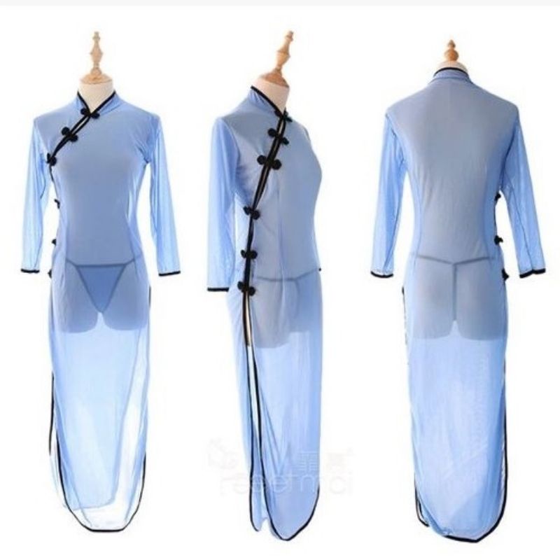 Cheongsam Jibao China Dress Tradisional Vintage Lingerie Cosplay Panjang