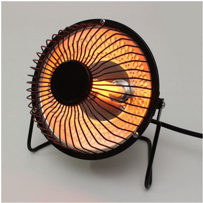 Mini Heater 4 Inch Metal Pemanas Ruangan Elektrik Penghangat Ruangan 4 Inch Mini Heater