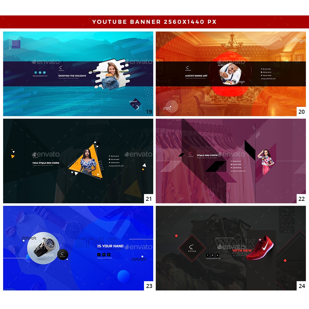 50 You-Tube Cover Banners