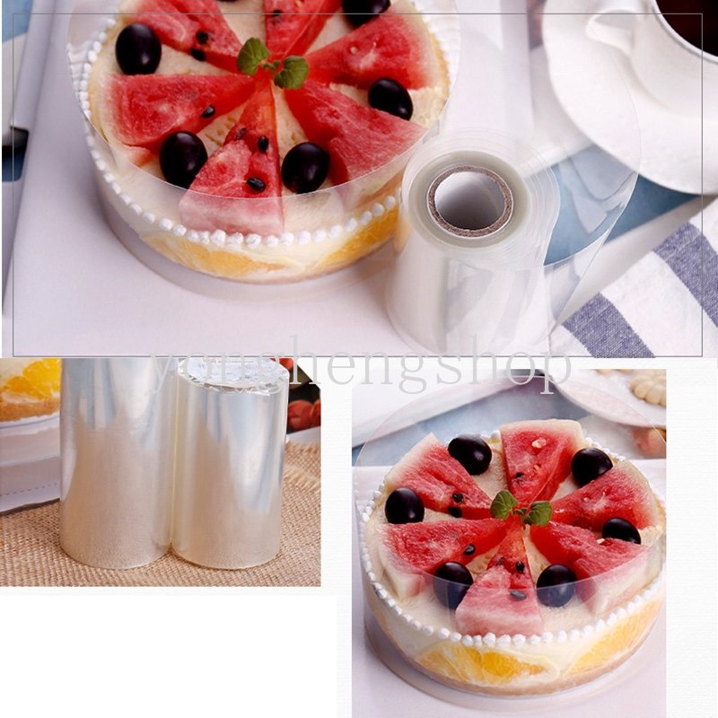 10 M Transparan Edge Wrap Mousse Cake Rim Dessert Mousse Keliling Film DIY Kerah Kue Pastry Decor Dapur Baking Tools