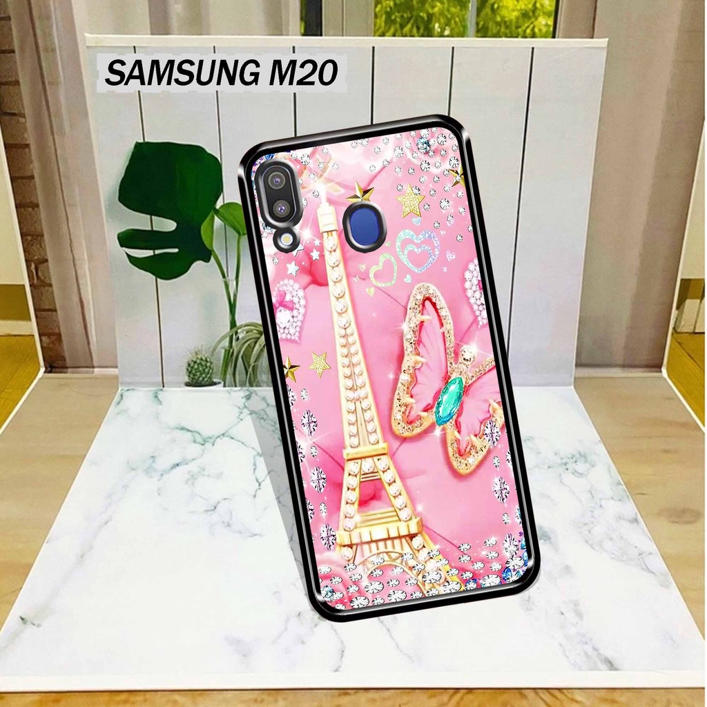 Case Hp Samsung M20 - Case Samsung M20 Terbaru Sukses Case - Case Kaca M20 - Soft Case Samsung M20 - Sofkes Hp - Sarung Hp - Samsung M20 - Case Keren - Case Mewah - Case Kilau - Hard Case Samsung - [ SM-21 ] -