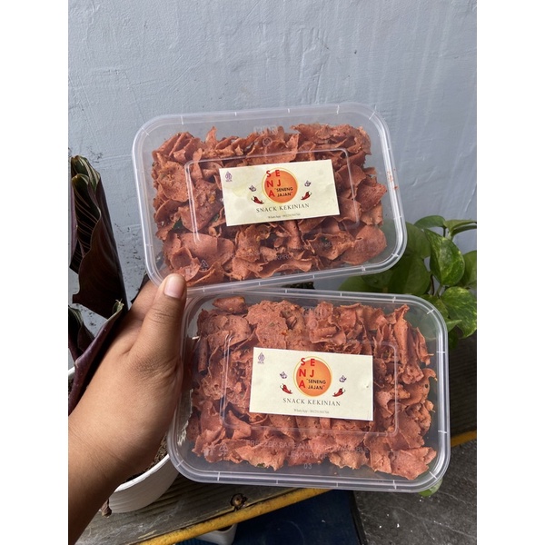 

KRIPIK BEEF PEDAS By Senja (Seneng Jajan) ✨☀️