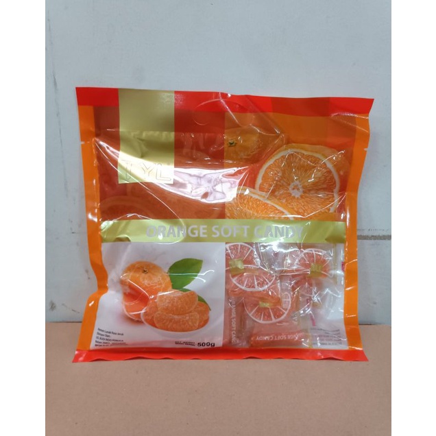 

Permen Lunak Rasa Jeruk | Orange Soft Candy "TYL" 500 gram