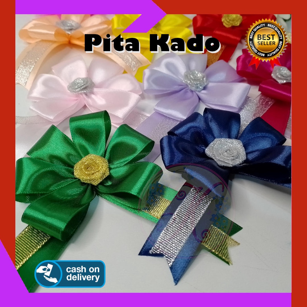 Pita Kado Hampers Souvenir Hias Parcel Satin Jadi