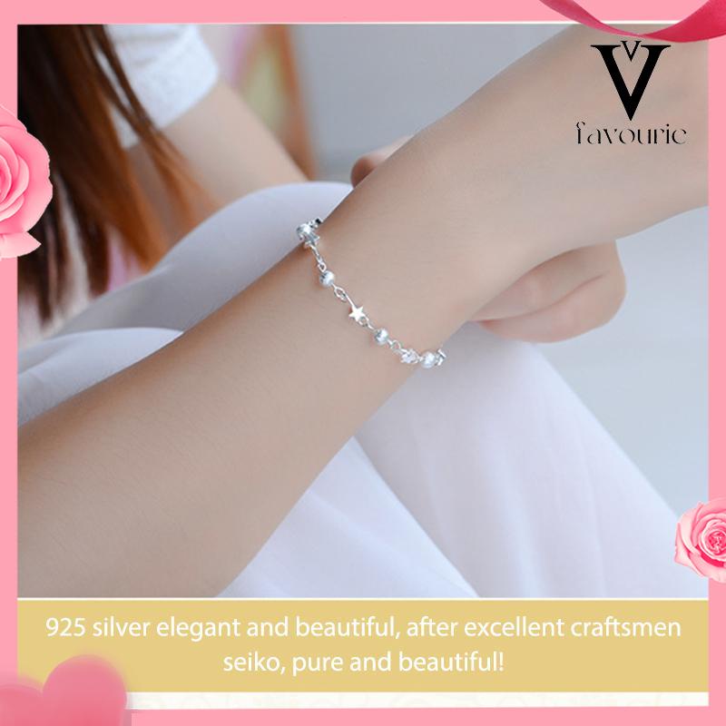 CODManik-manik Pasir Gelang Bintang Kecil Gelang Kaki Fashion Pentagram Girls Jewelry-FA