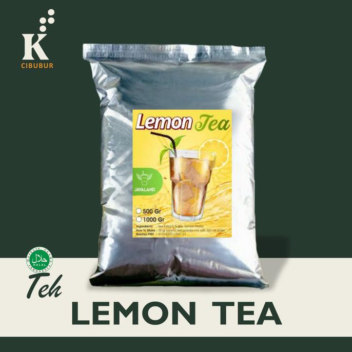 

rasa Lemon tea Bubuk Minuman kiloan Bubble Powder Drink Javaland 1kg