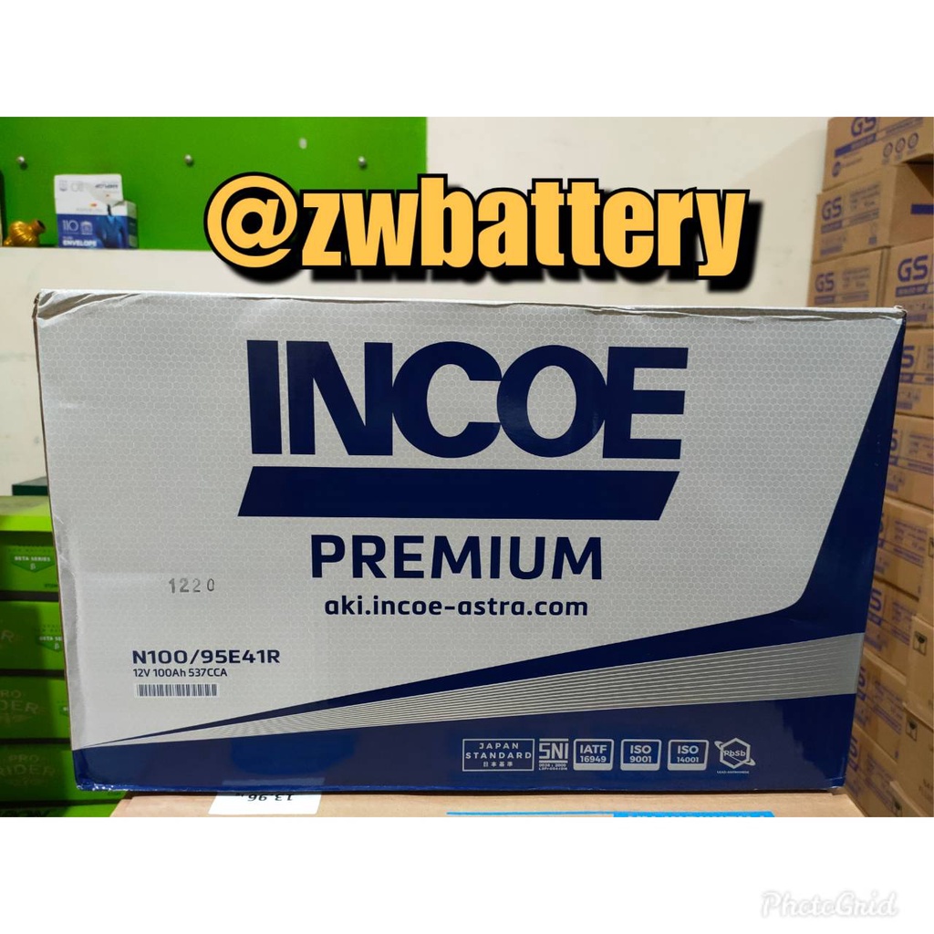 AKI INCOE N100 PREMIUM 12 VOLT 100 AMPERE + AIR ZUUR