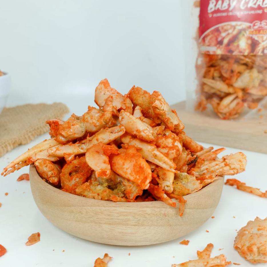 

ㅶ Baby Crab Crispy / Izin Pirt Halal / Camilan / Keripik Crab / Snack / Kepiting Kriuk / Seafood / Crab Krips ぽ