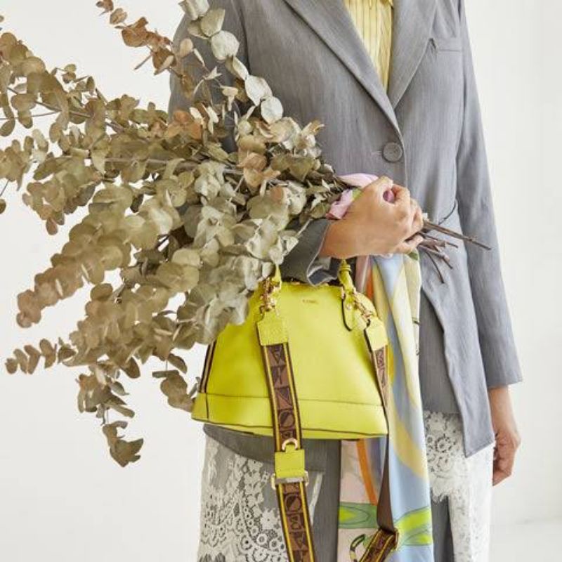 Tas Bonia Alma Satchel Bag Monogram Authentic