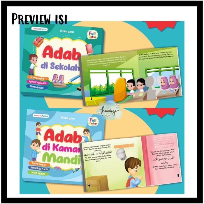 Seri Adab Anak Muslim Lingkarmedia Adab Sehari Hari Buku Adab