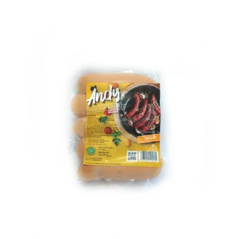 

Andy Sosis Sapi Bakar Cheese Jumbo 500Gr isi 6 pcs