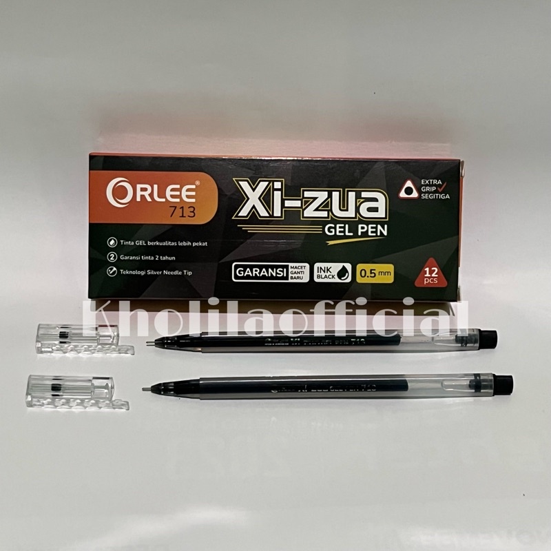 

PULPEN GEL XI-ZUA ORLEE SEGITIGA ISI 12 PCS