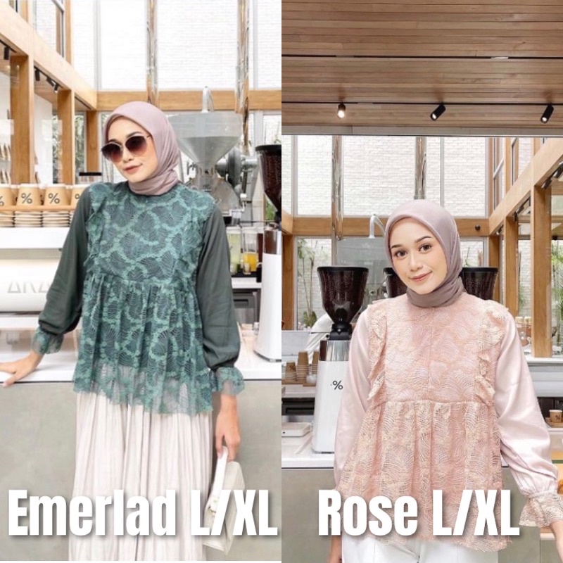 SALE SELENA BLOUSE BY VANILLA HIJAB