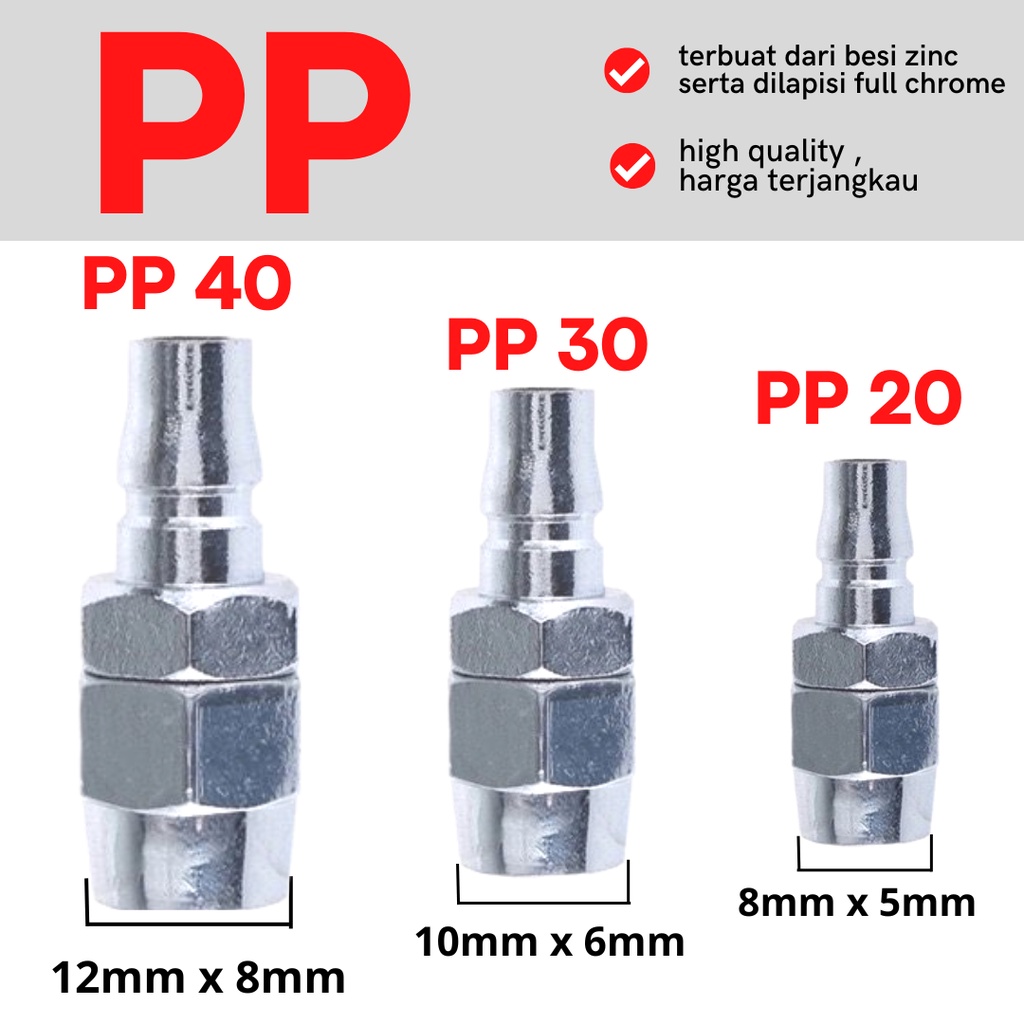 Quick coupler sambungan selang  PF  coupling PF  SAMBUNGAN SELANG ANGIN COUPLER SF PF SH PH SM PM