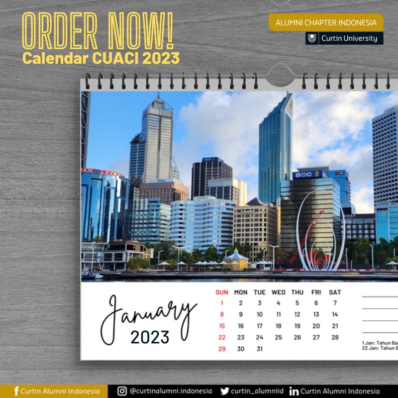 

Kalender Meja CUACI 2023