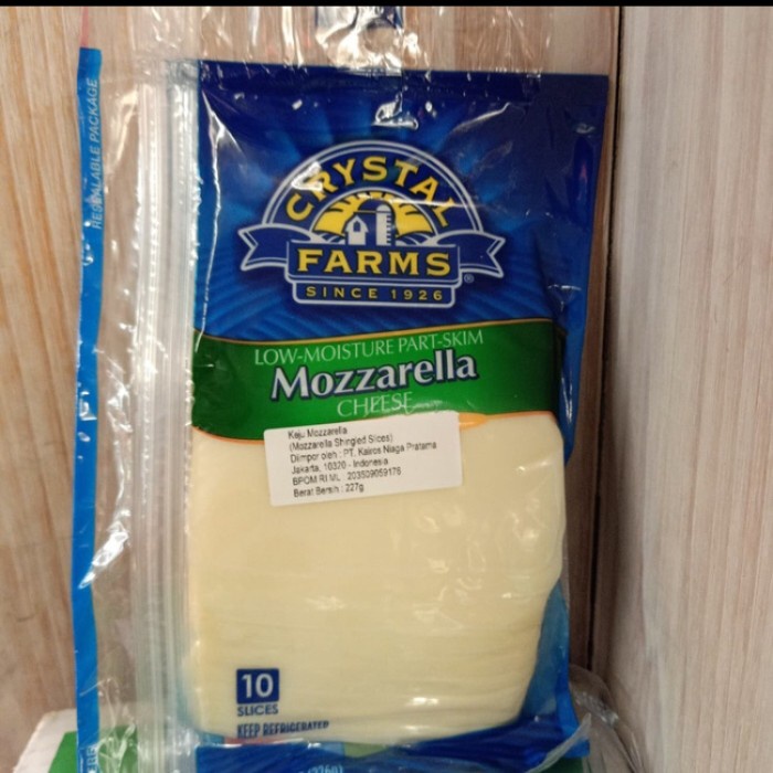 

Crystal farm mozzarella 10 slice 226gr